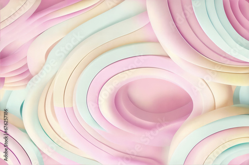 Pastel Wave pasttern pastel colour flowing abstract pastel pasttern
