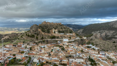 Vista aérea del municipio de Moclín en la provincia de Granada, España © Antonio ciero