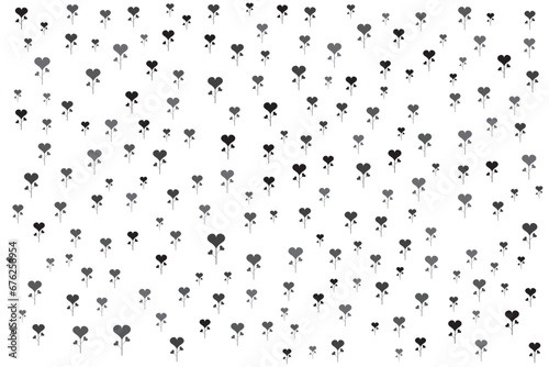 Valentine pattern with love heart star doodles for print media and cards © sumonbrandbd
