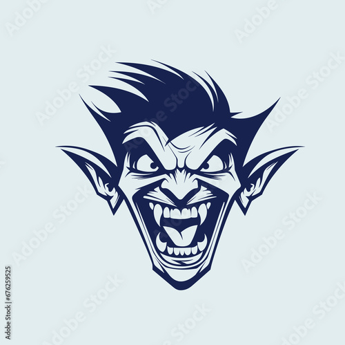 "Exquisite Elf Head Silhouette Vector: Perfect for Your Creative Projects