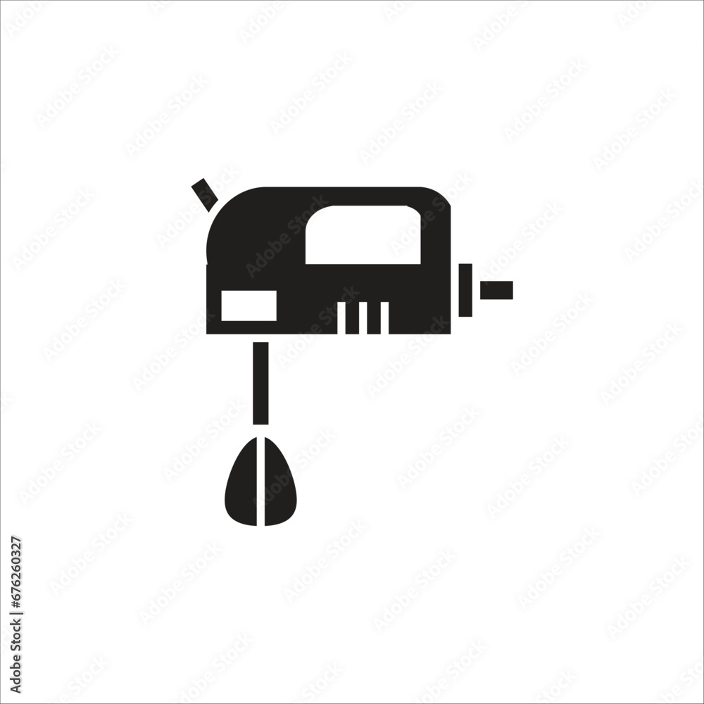 hand mixer vector icon line template hand mixer vector icon line template