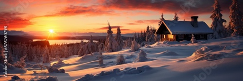 Wooden Cottage Winter Fairytale Forest , Background Image For Website, Background Images , Desktop Wallpaper Hd Images