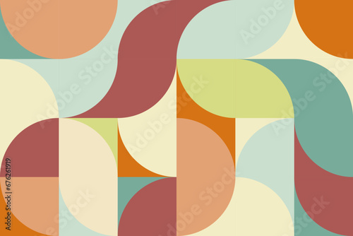 Seamless pattern with simple geometric shape. Modern style for design banner, web, paper, print and background.