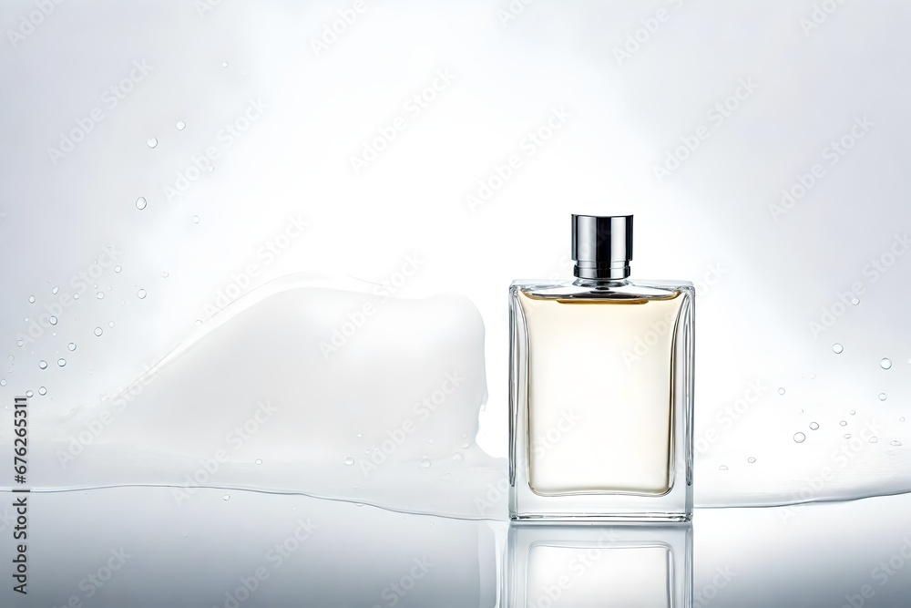 white perfume container mockup , minimalist cosmetics flacon template white perfume container mockup , minimalist cosmetics flacon template