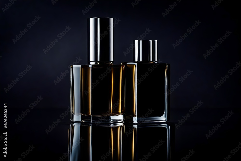 black perfume container mockup , cosmetics flacon template black perfume container mockup , cosmetics flacon template