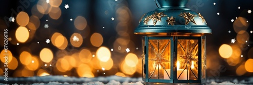 Christmas Lantern On Snow Fir Branch , Background Image For Website, Background Images , Desktop Wallpaper Hd Images