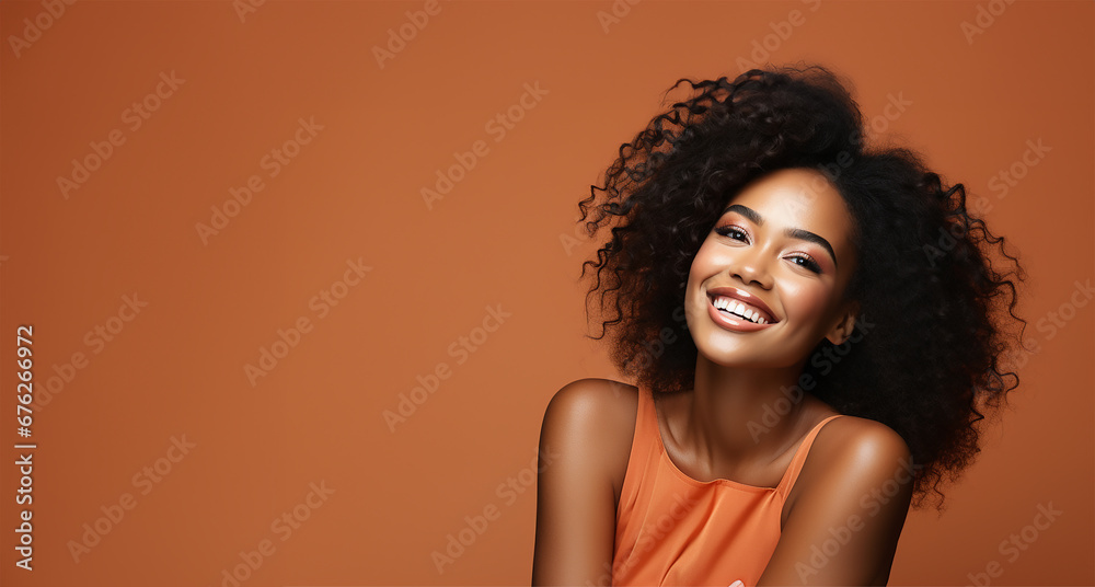 smiling black adult woman smiling black adult woman