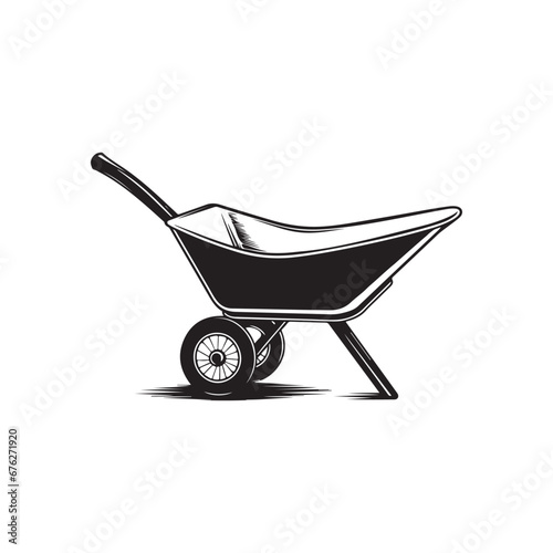 Wheelbarrow Image Vector