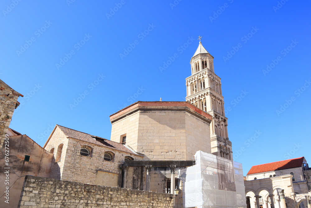 Cathedral of St. Dujma (Assumption of the Blessed Virgin Mary) in Split. Crotia