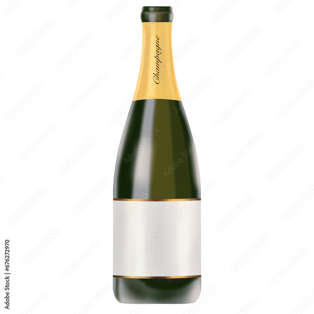 Champagne bottles that are opened for New Year's celebrations and parties. Champagne bottles that are opened for New Year's celebrations and parties.