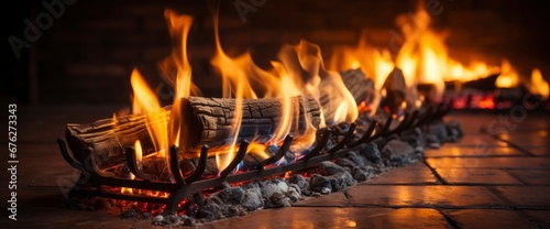 Warm Inviting Interior Gas Log Fireplace   Background Image For Website  Background Images   Desktop Wallpaper Hd Images