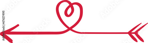 Pfeil mit Herz - Vektor