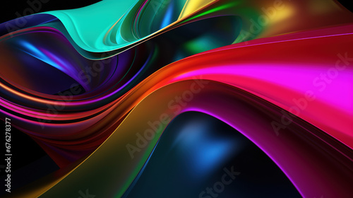 Abstract futuristic colorful wallpaper. AI