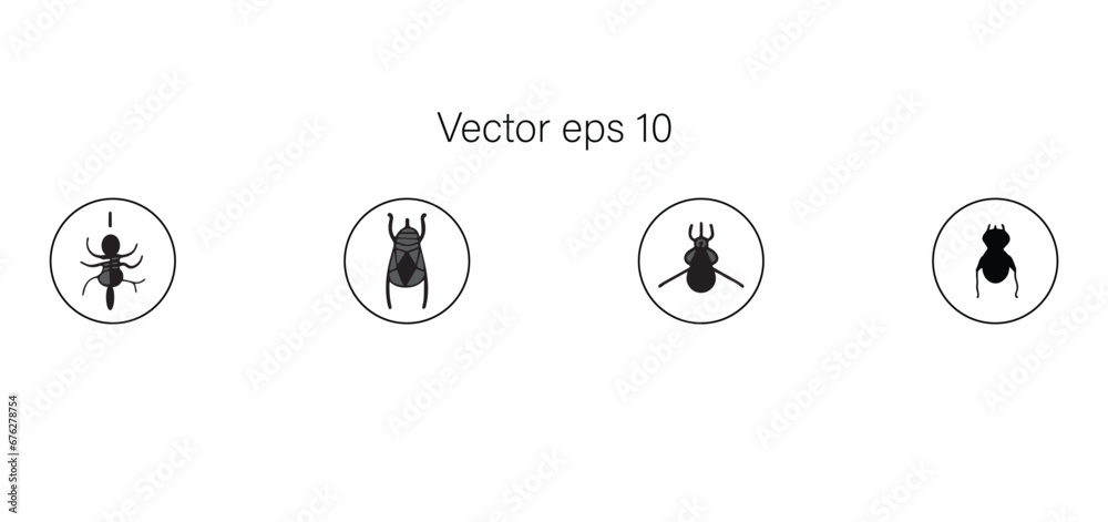 Animal minimal style icon illustration Animal minimal style icon illustration