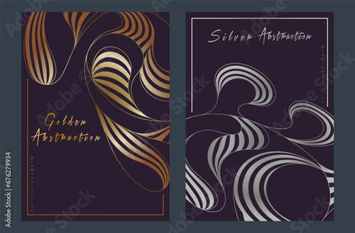 A pattern of wavy lines. Template for interior design, packaging, social networks. An idea for creative design