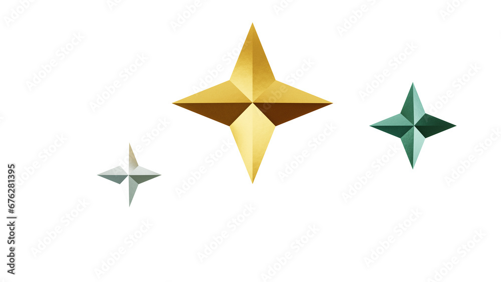Obraz premium 3d golden star
