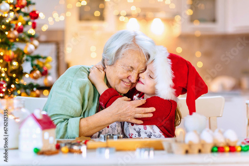 Happy moments in the family and time spent together with relatives on the eve of Christmas.