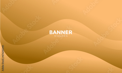 Abstract orange background, Green Banner, Green Texture