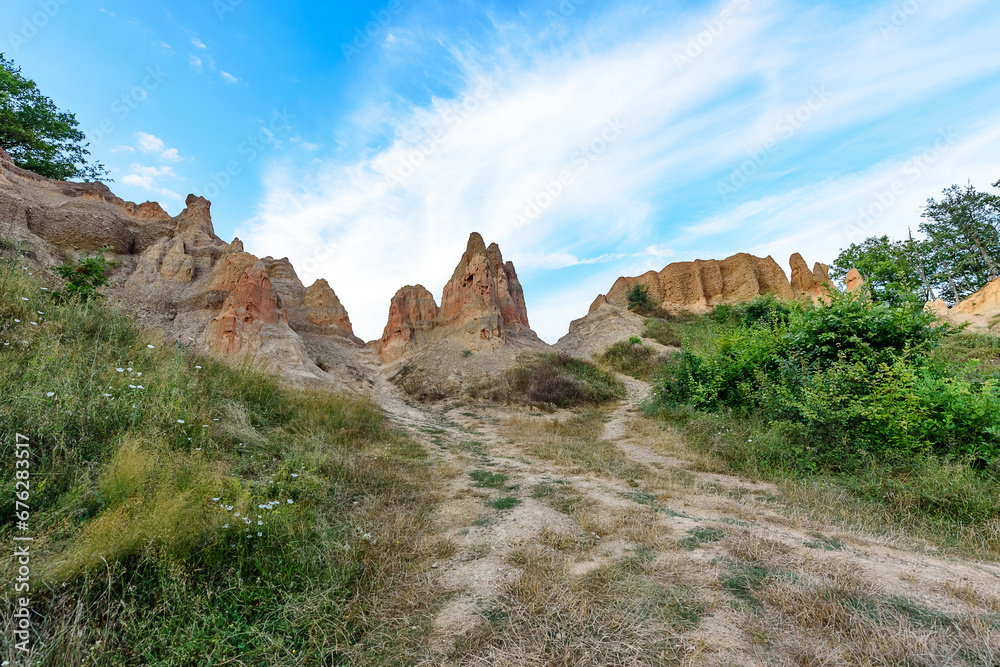 Sand Pyramids - Pjescane piramide close to Foca in Bosnia and Herzegovina.