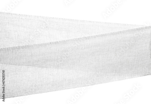 New medical bandage isolated on white, clipping path photo