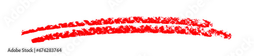 Zwei Linien zum doppelt Unterstreichen in rot