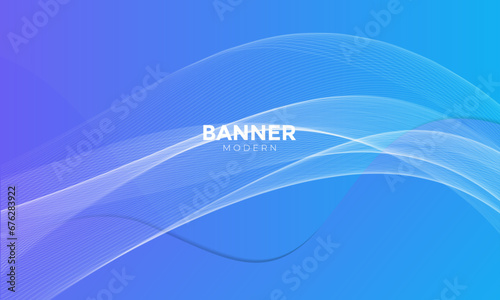 Blue Wave abstract background