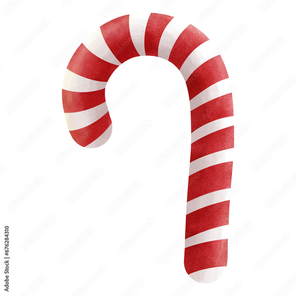 Fototapeta premium Red Christmas Candy Cane