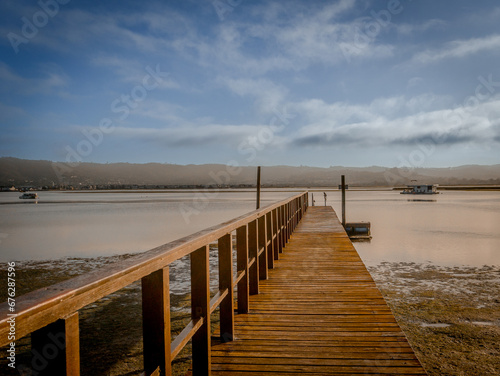 Sunny Day at the Lake Brenton Knysna Jetty in Garden Route South Africa photo