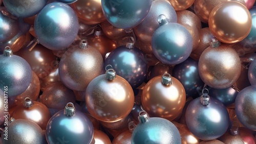 Festive background with christmas balls. .AI