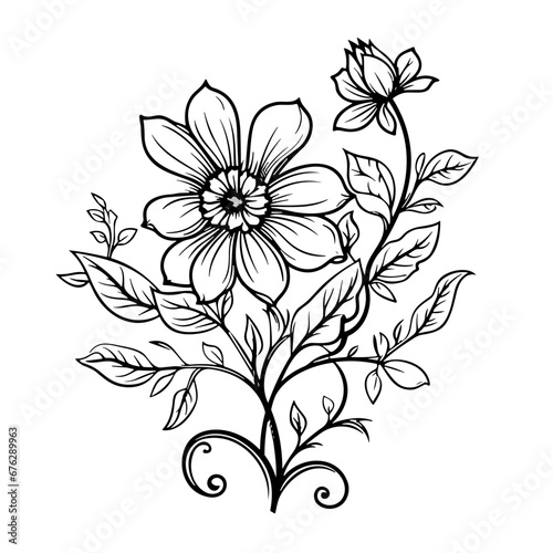 line drawing  line art png  line art prints  spring clipart  line art rose  rose clipart  floral svg  flower png  wildflower svg  flower clipart  bouquet svg  tattoo svg  line art  svg files  svg file