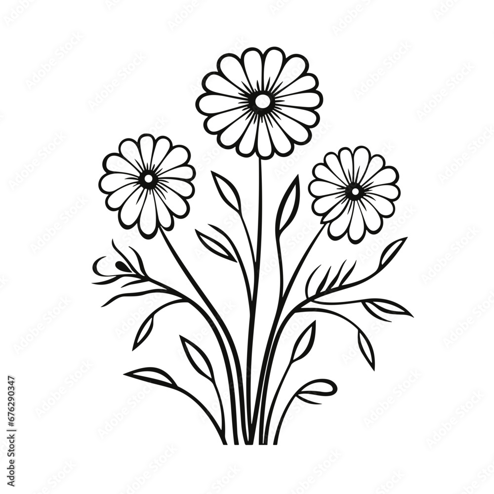 line drawing, line art png, line art prints, spring clipart, line art rose, rose clipart, floral svg, flower png, wildflower svg, flower clipart, bouquet svg, tattoo svg, line art, svg files, svg file