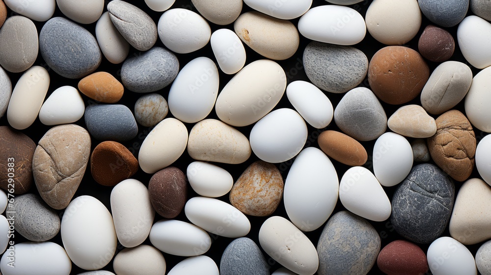 flat river stone texture, Rock wall, Colorful stone background