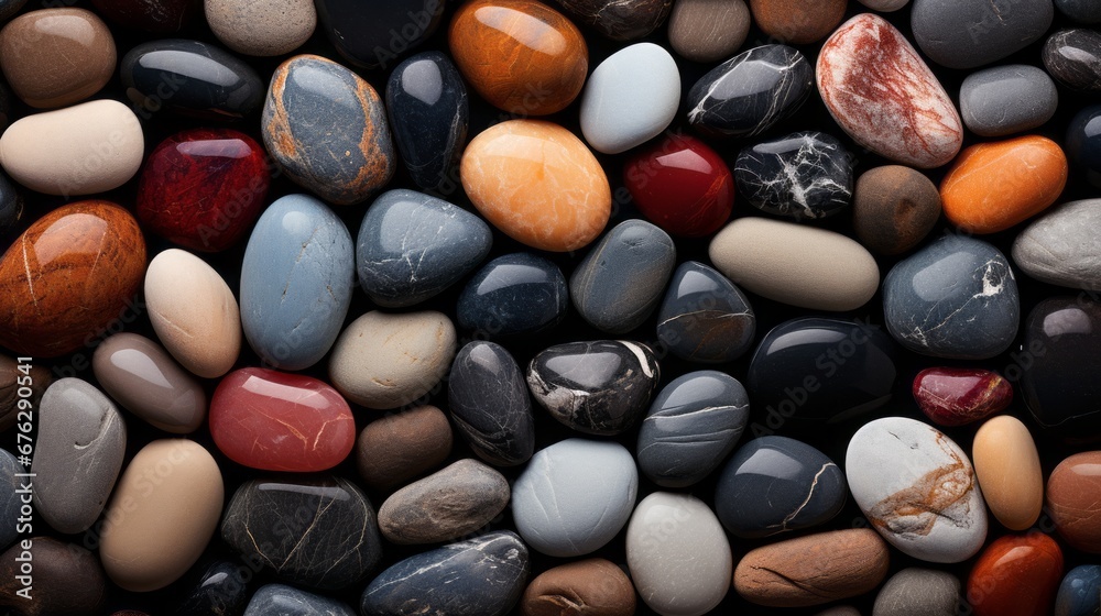 flat river stone texture, Rock wall, Colorful stone background flat river stone texture, Rock wall, Colorful stone background