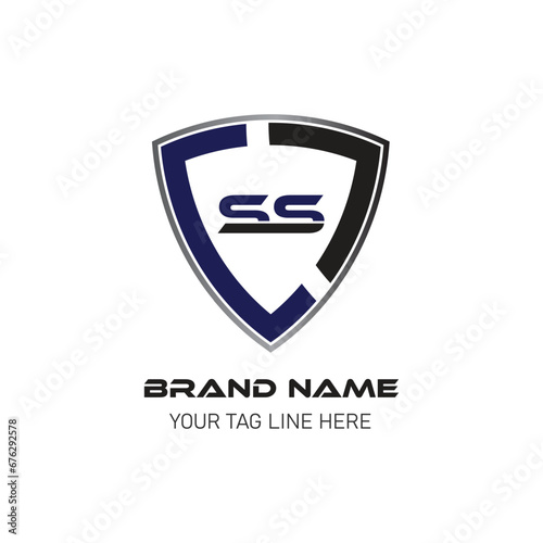SS BRAND LETTER LOGO DESIGN VECTOR shield logo Free Download SS BRAND LETTER LOGO DESIGN VECTOR shield logo - GFXLoad