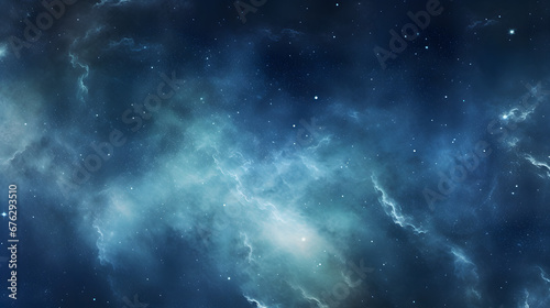 Panorama milky way galaxy with stars and space dust in the universe. Generative Ai. photo