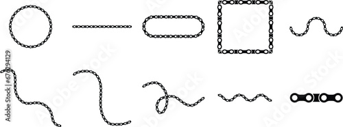 Set Of Metal Motorcycle Chain