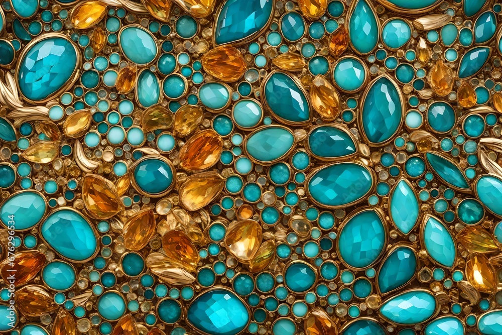 Liquid topaz and turquoise, like a still tropical paradise in motion.