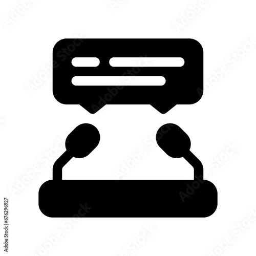 speech glyph icon