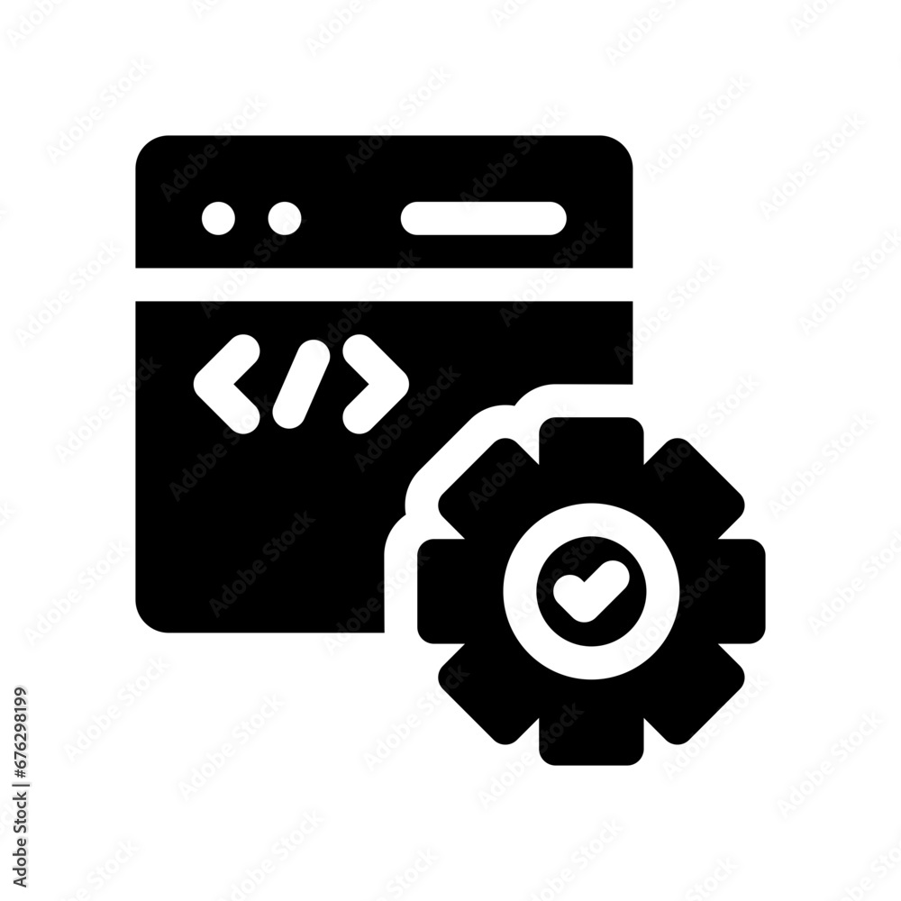 development glyph icon development glyph icon