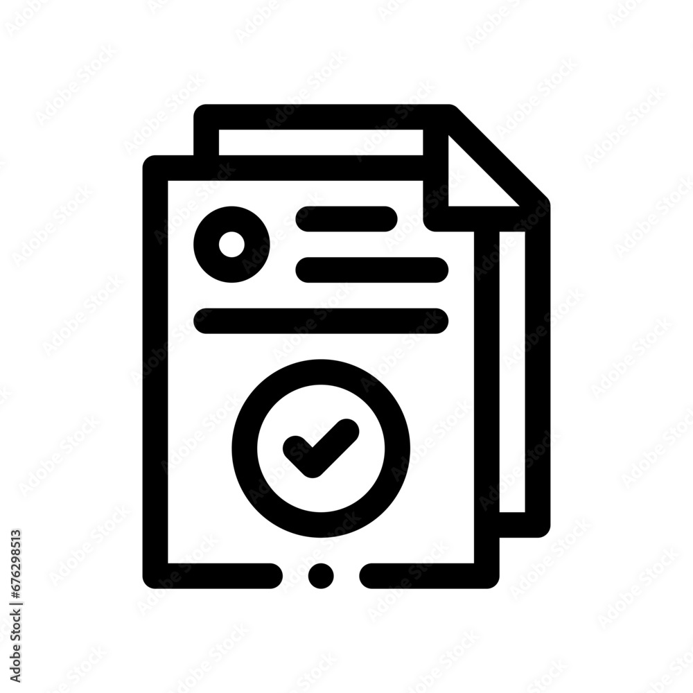 survey results line icon