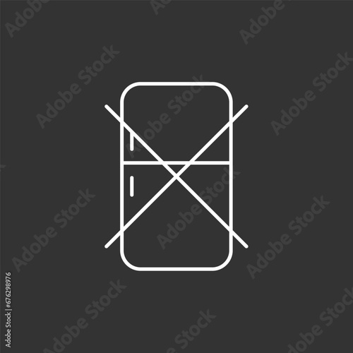 No Refrigerator, Do not freeze vector icon, editable stroke
