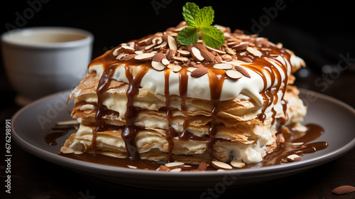 Candlemas Crepes  A mouthwatering stack of Candlemas crepes  a traditional treat served on this holiday