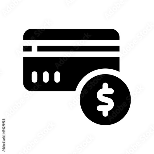 credit card glyph icon