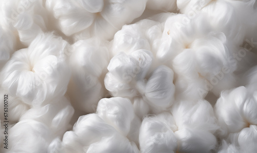 Close-up of white cotton candy as a background. Macro. photo