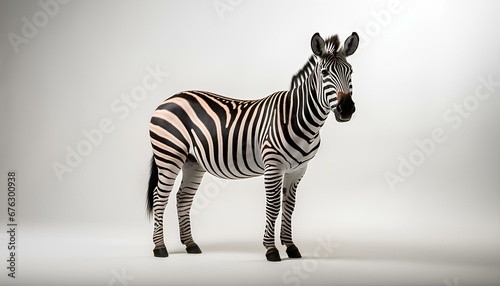 zebra isolated on white background. zebra isolated with shadow. striped zebra. black and white zebra. zebra. African wildlife. zoo animal
