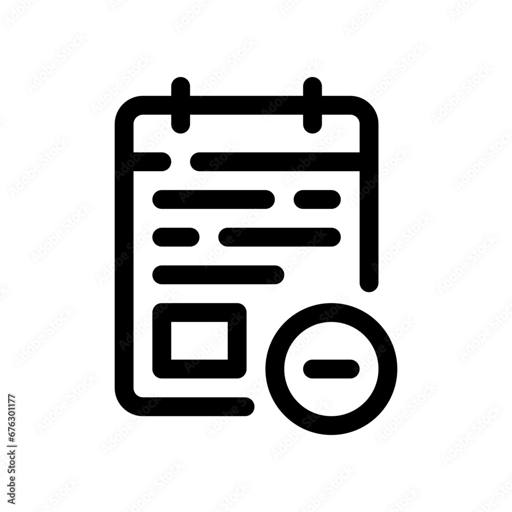 notepad line icon notepad line icon