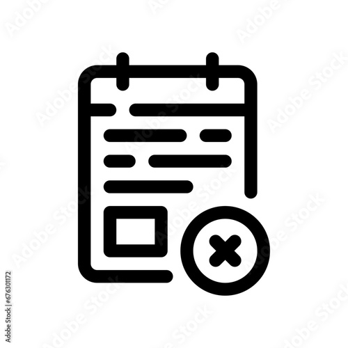 notepad line icon