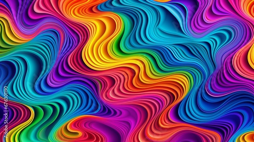 psychedelic rainbow ribbed pattern background texture