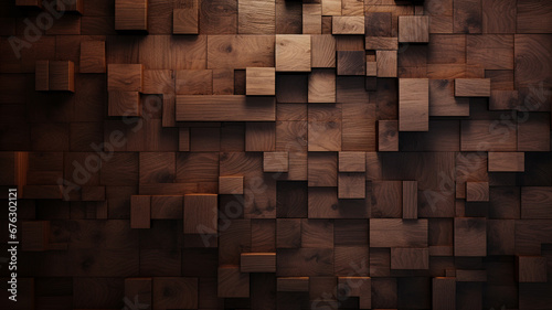 Fototapeta Naklejka Na Ścianę i Meble -  Wooden cubes pattern background