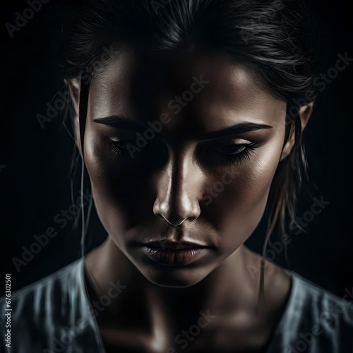 illustration of a fictional woman who is suffering from depression